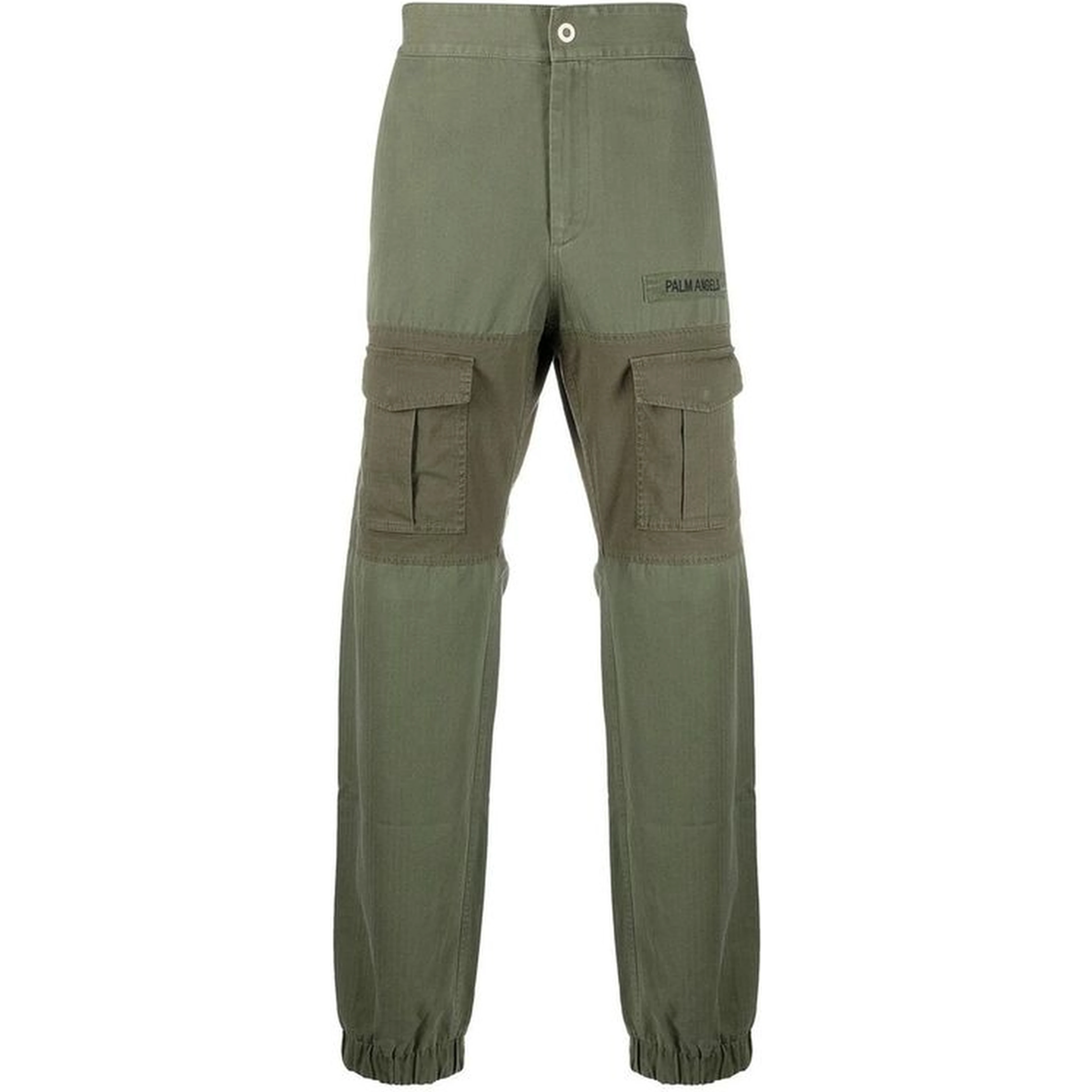 Bicolor Cotton Cargo Pants