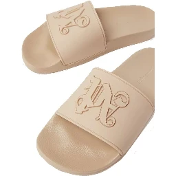 Beige Rubber Slides