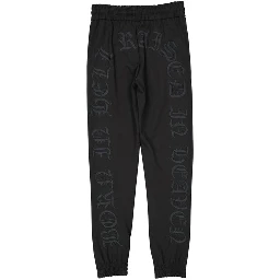 Black Elastane Joggers (Workout Pants)