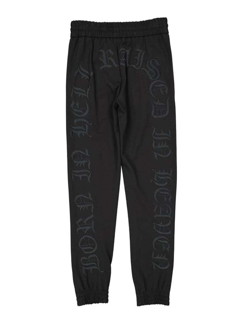 Black Elastane Joggers (Workout Pants)