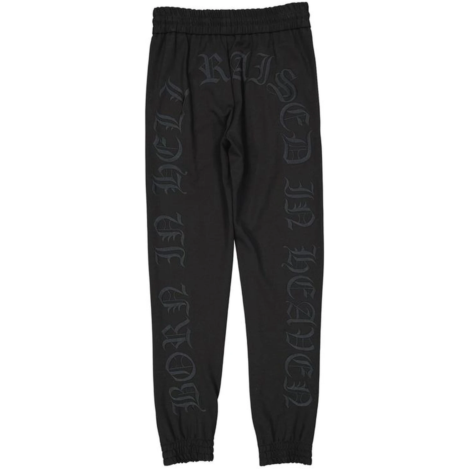 Black Elastane Joggers (Workout Pants)