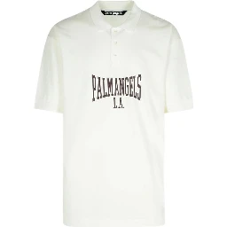 قميص بولو قطني أبيض