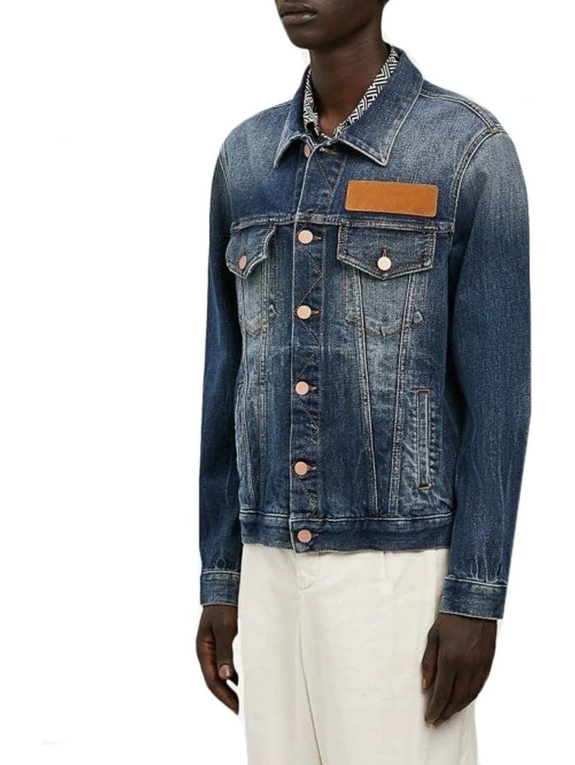 Blue Cotton Denim Jacket