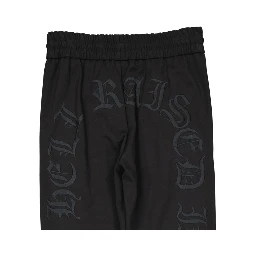 Black Elastane Joggers (Workout Pants)