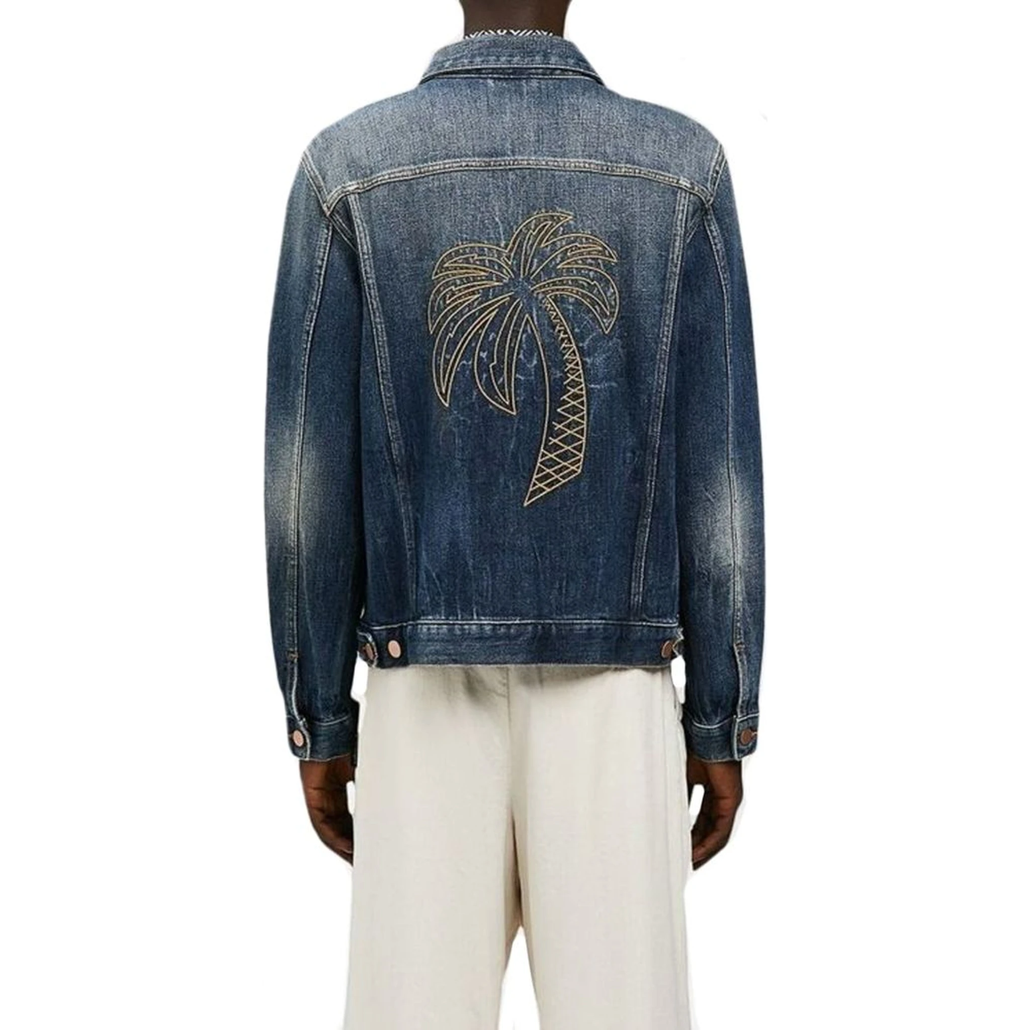 جاكيت جينز قطني أزرق