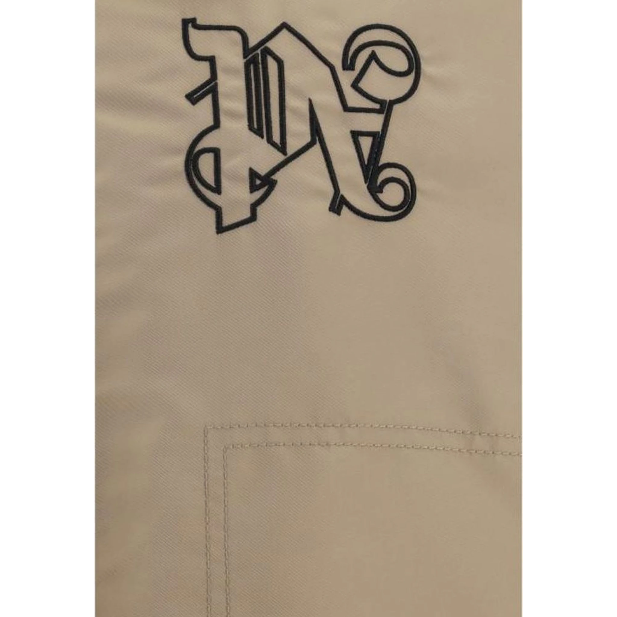 Beige Polyamide Bomber