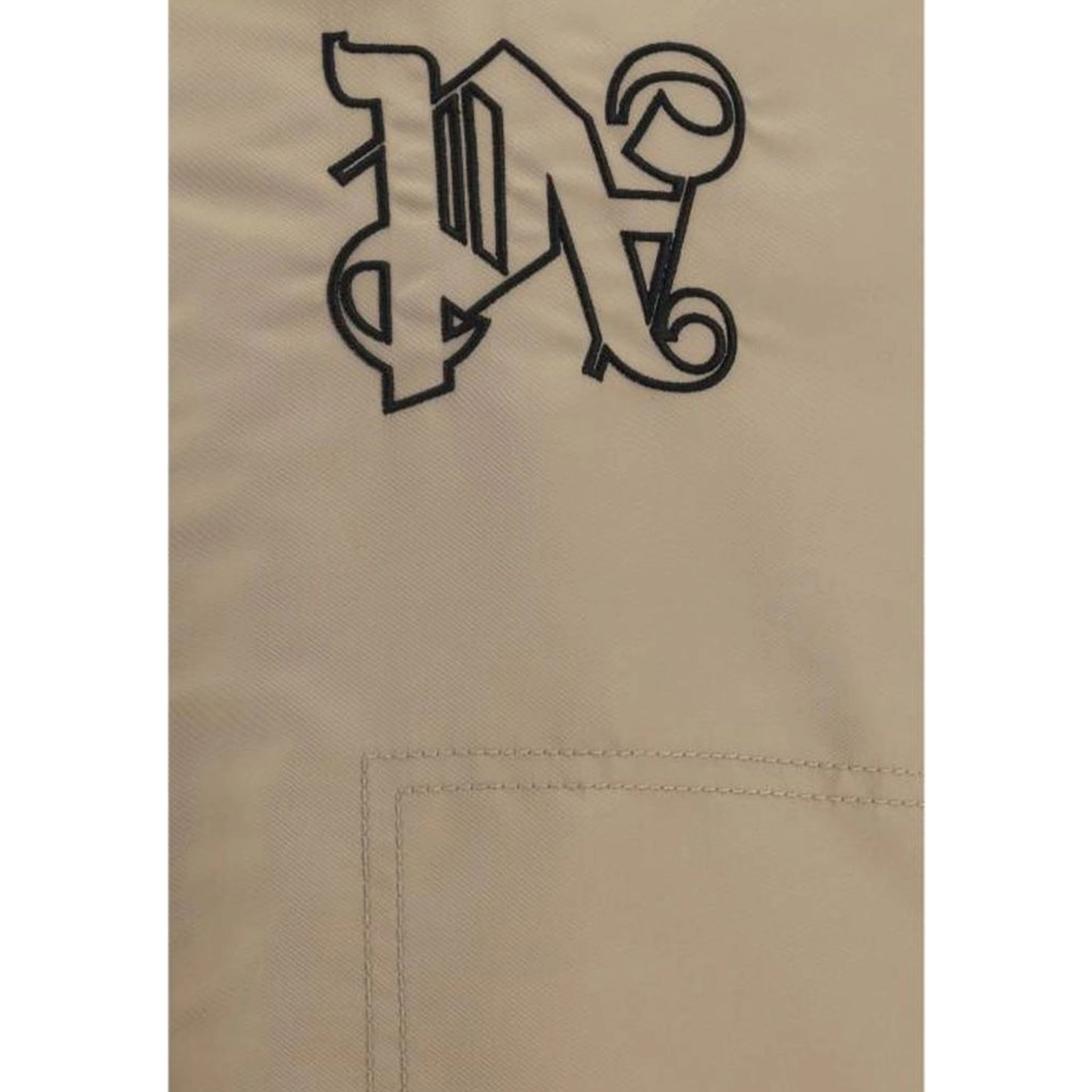 Beige Polyamide Bomber