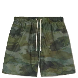 Bicolor Polyester Swim Shorts