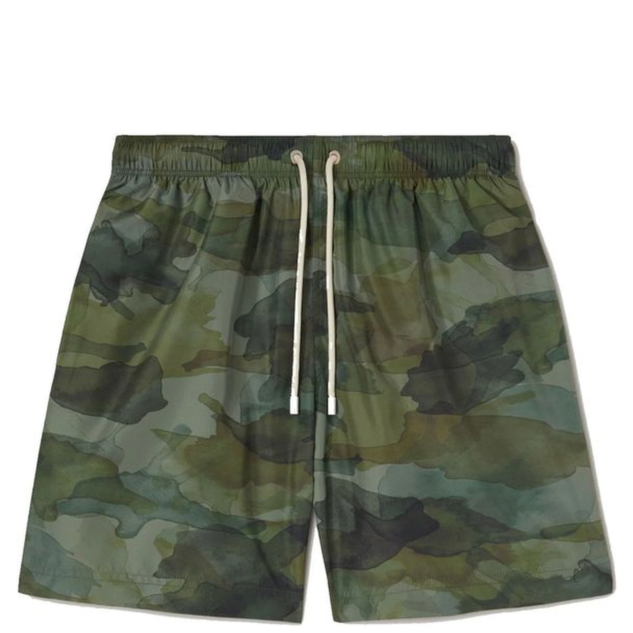 Bicolor Polyester Swim Shorts