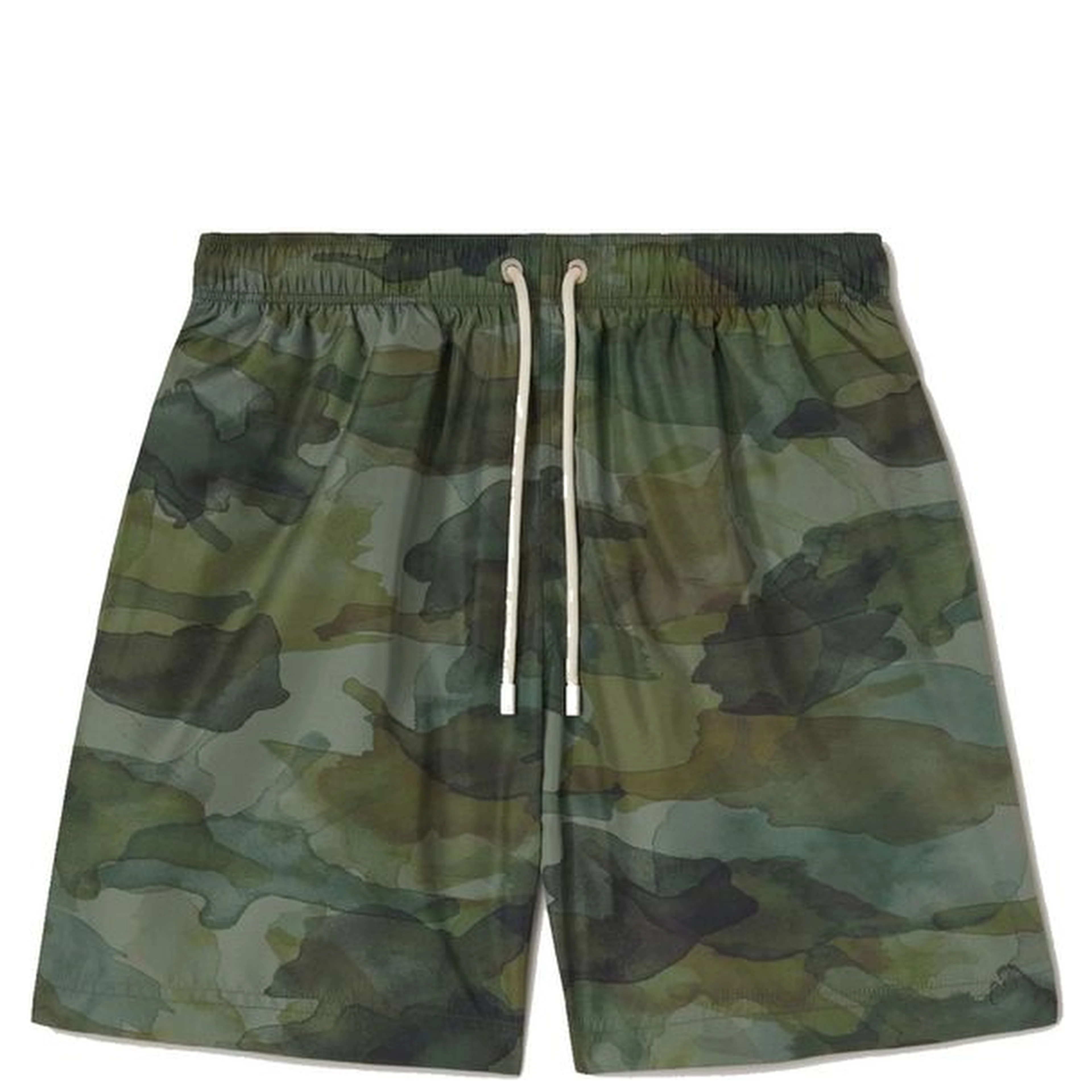 Bicolor Polyester Swim Shorts