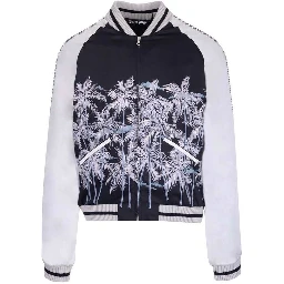 Black Polyester Bomber