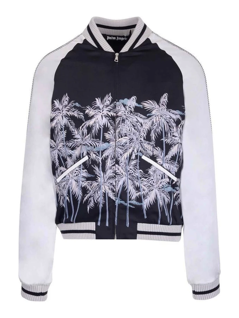 Black Polyester Bomber