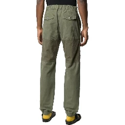 Bicolor Cotton Cargo Pants