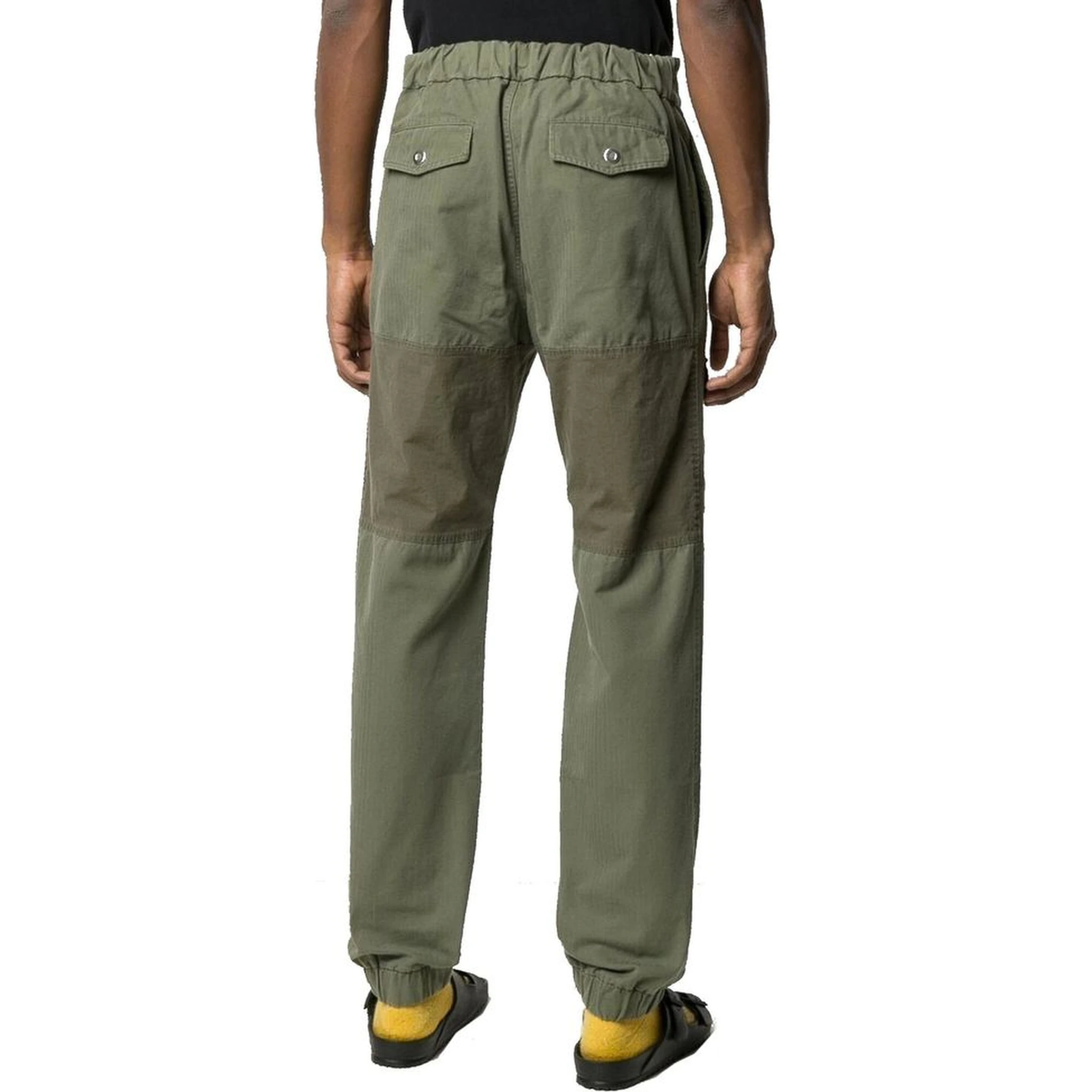 Bicolor Cotton Cargo Pants