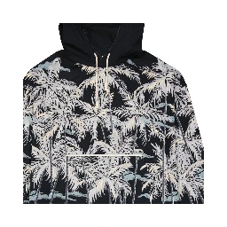 Black Cotton Pattern Shirt