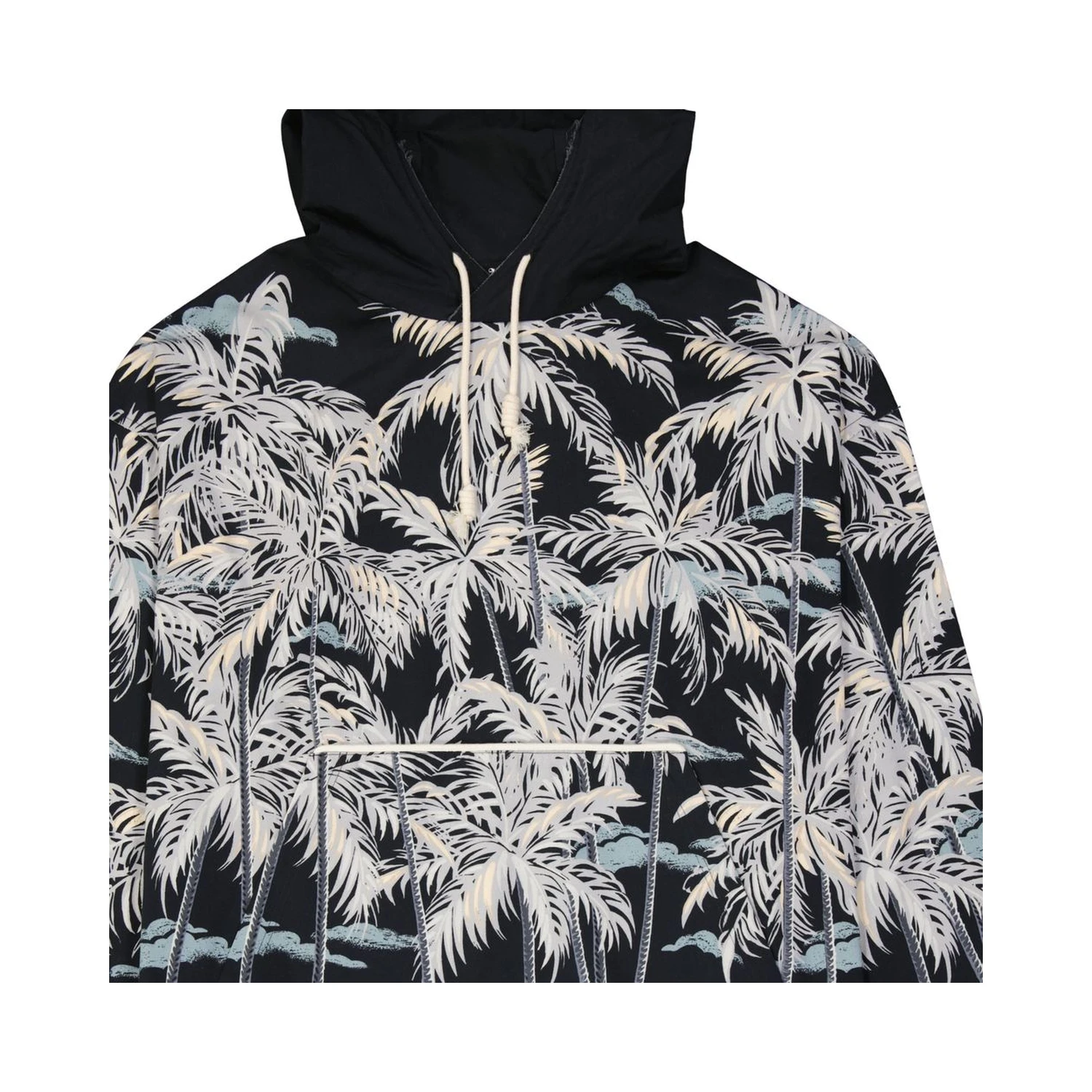 Black Cotton Pattern Shirt