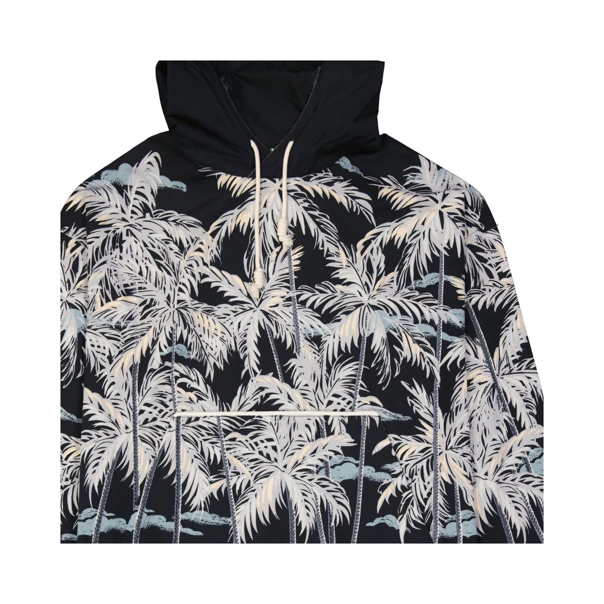 Black Cotton Pattern Shirt