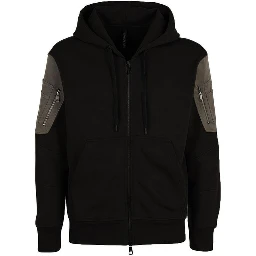 Black Cotton Sweatshirt