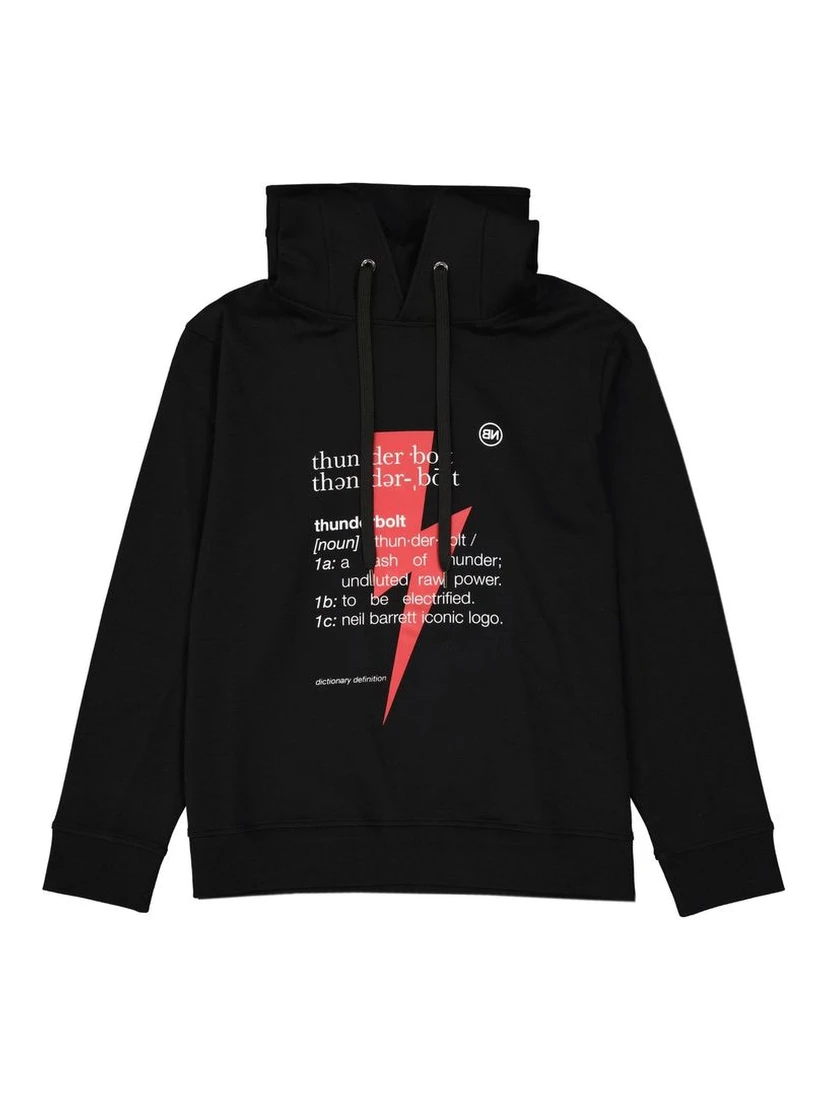 Black Cotton Sweatshirt