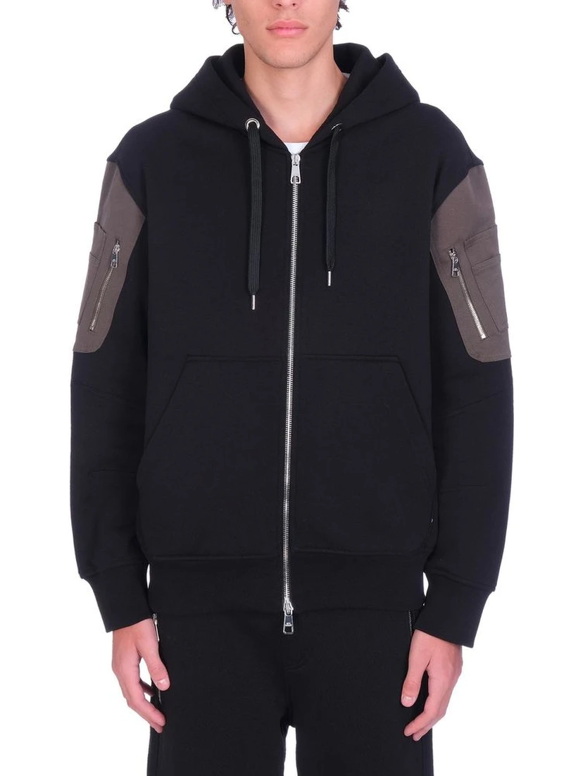 Black Cotton Sweatshirt