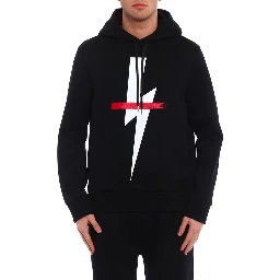 سويت شيرت قطني أسود