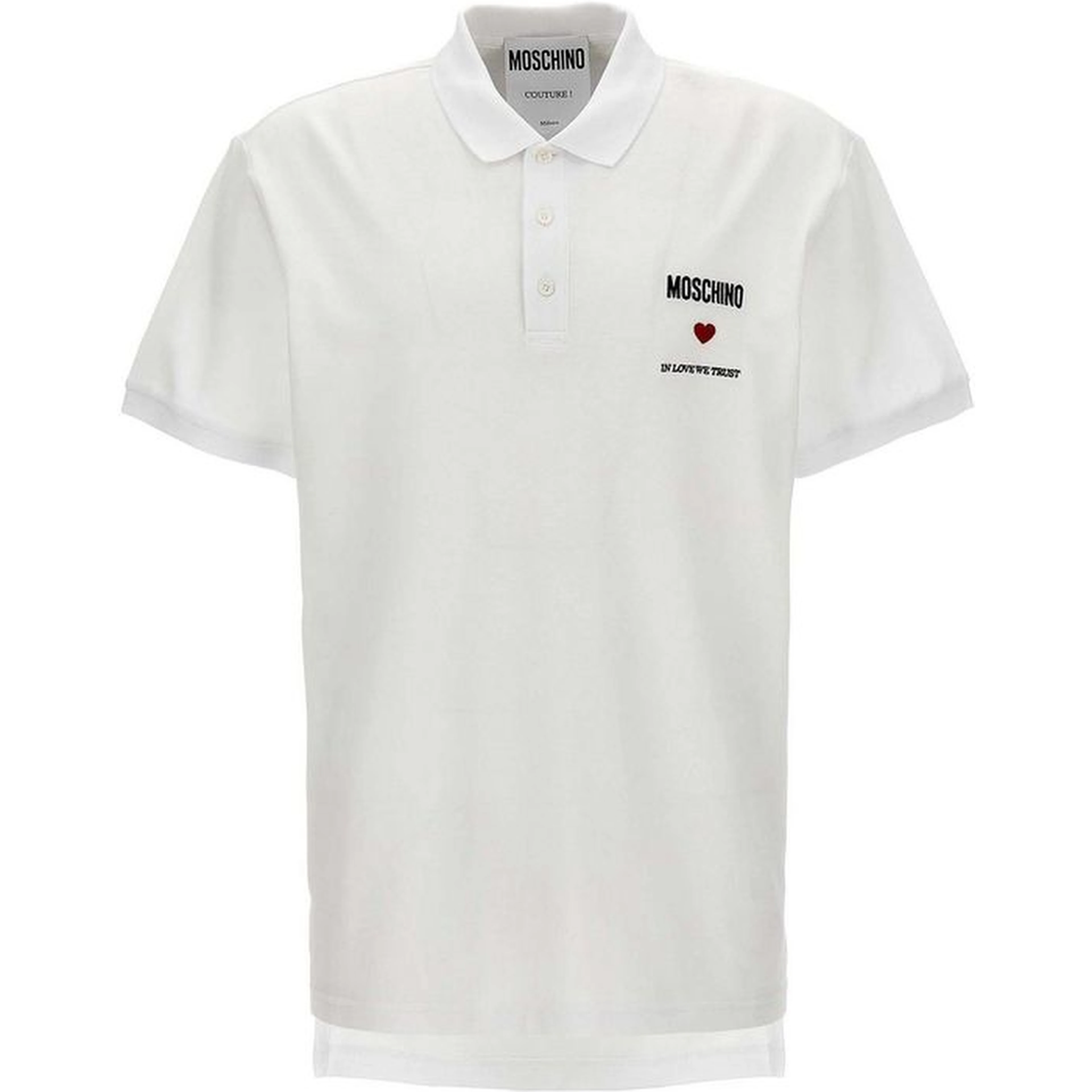 White Cotton Polo Shirt