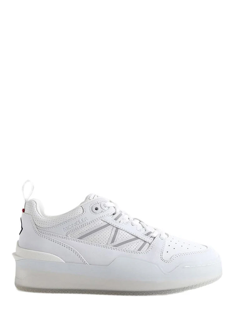 White Calfskin Low Top Sneakers