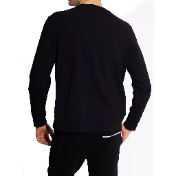 سويت شيرت قطني أسود