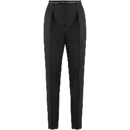 Black Elastane Dress Pants