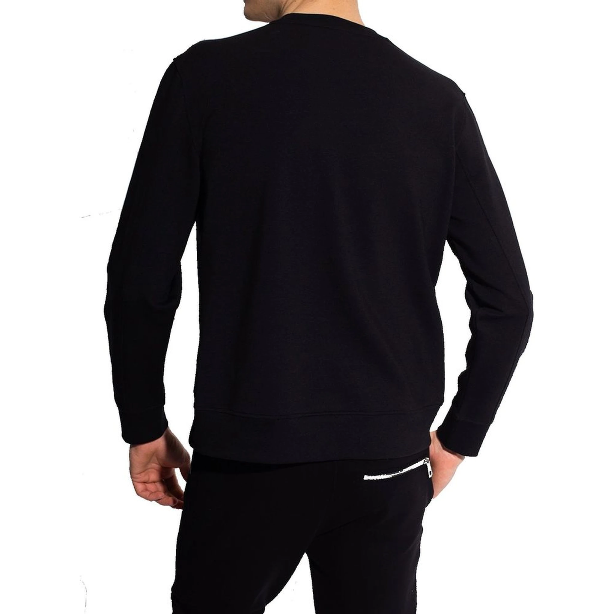 سويت شيرت قطني أسود