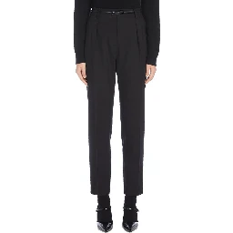 Black Elastane Dress Pants