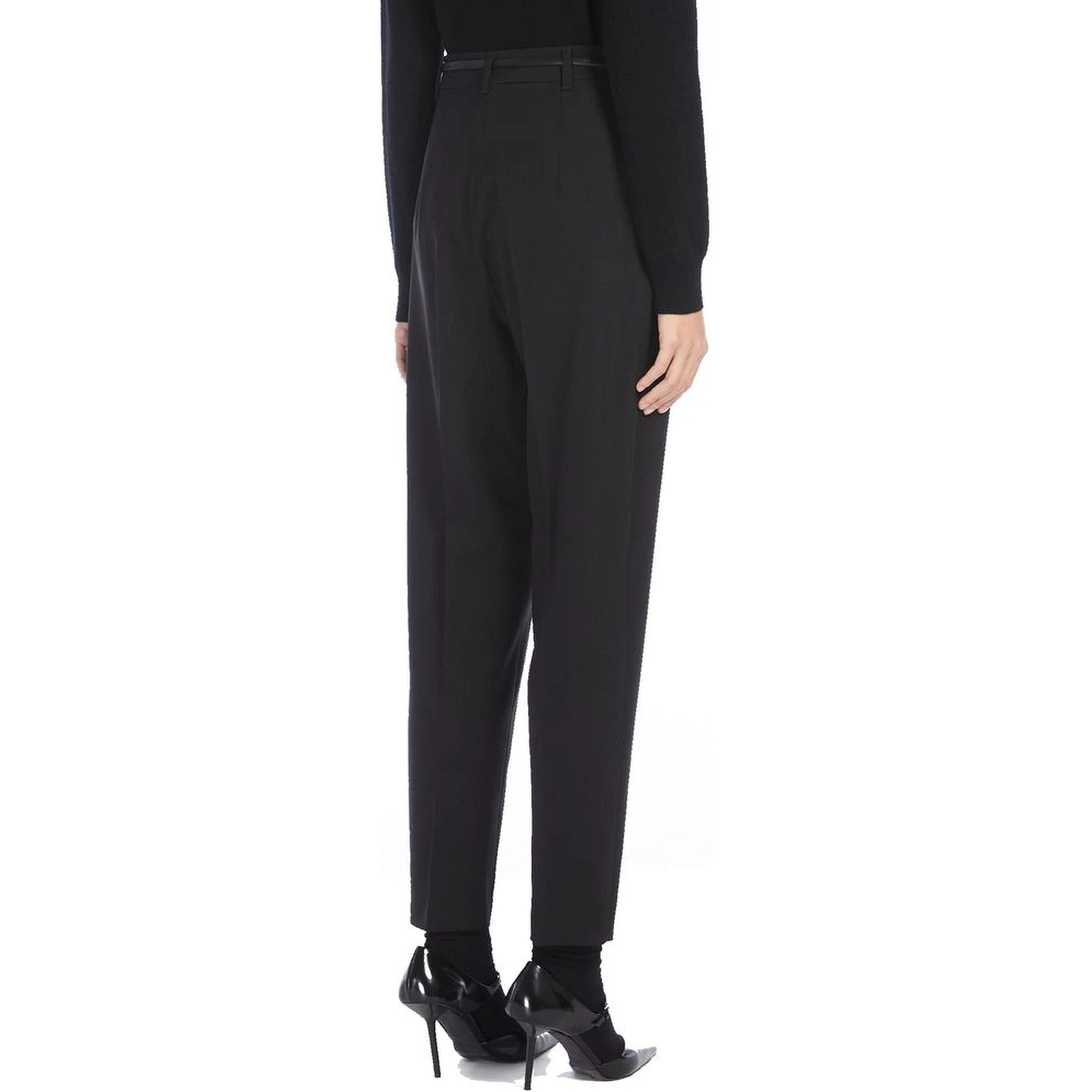 Black Elastane Dress Pants