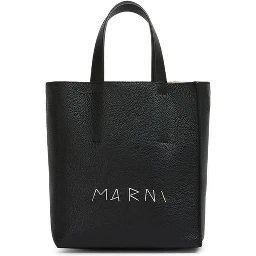Black Calfskin Tote Bag