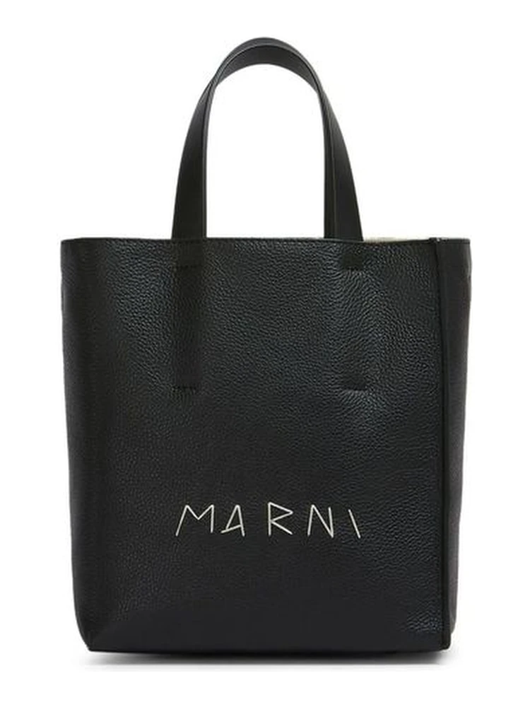 Black Calfskin Tote Bag