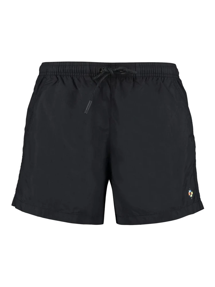 Black Polyamide Short And Mini Shorts