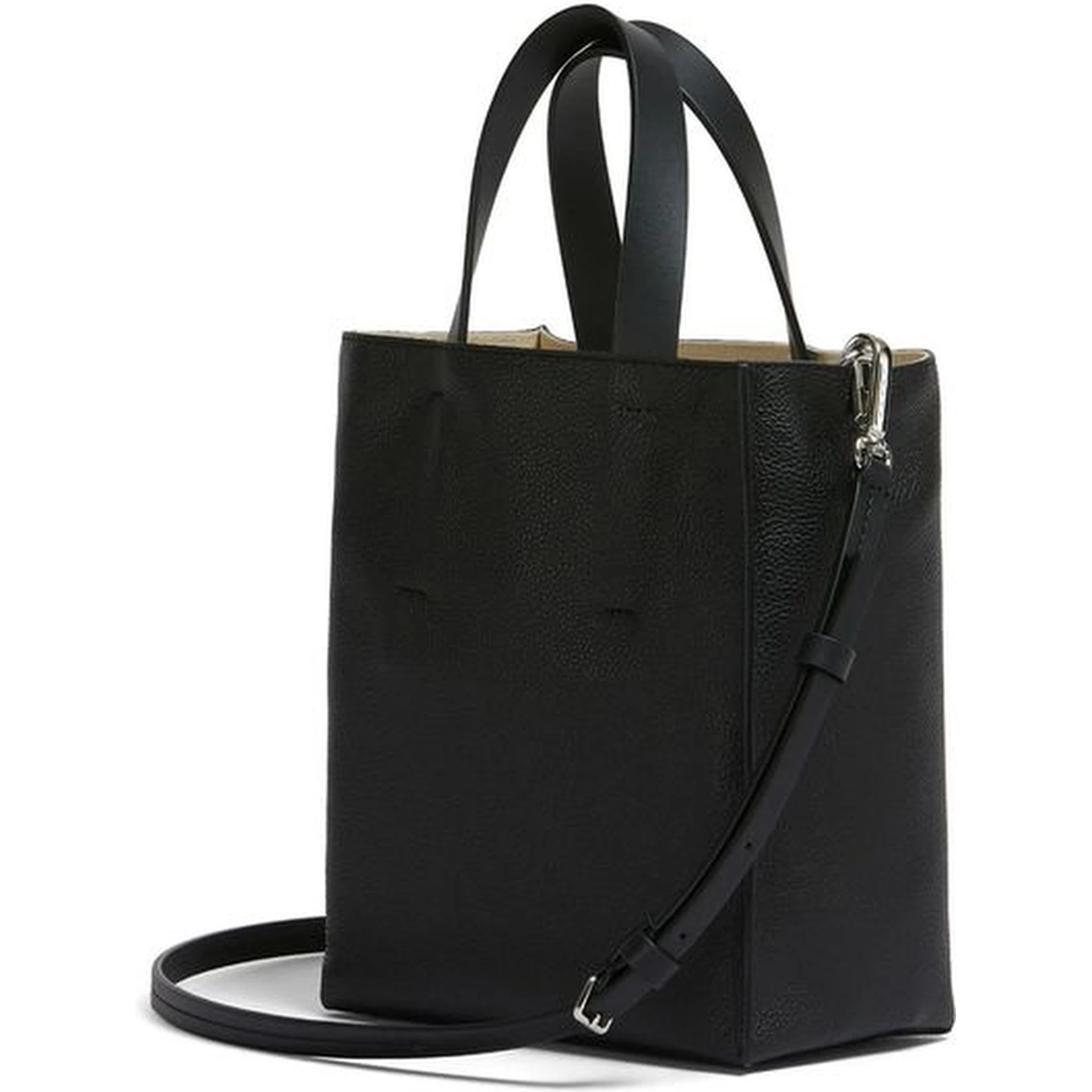 Black Calfskin Tote Bag