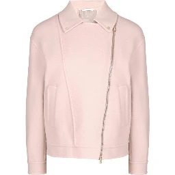 Multicolor Polyamide Biker Jacket