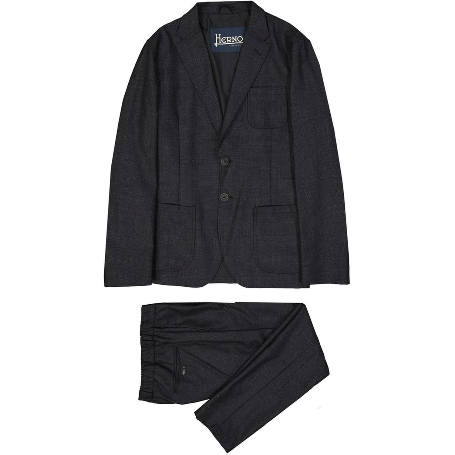 Gray Wool Casual Pants