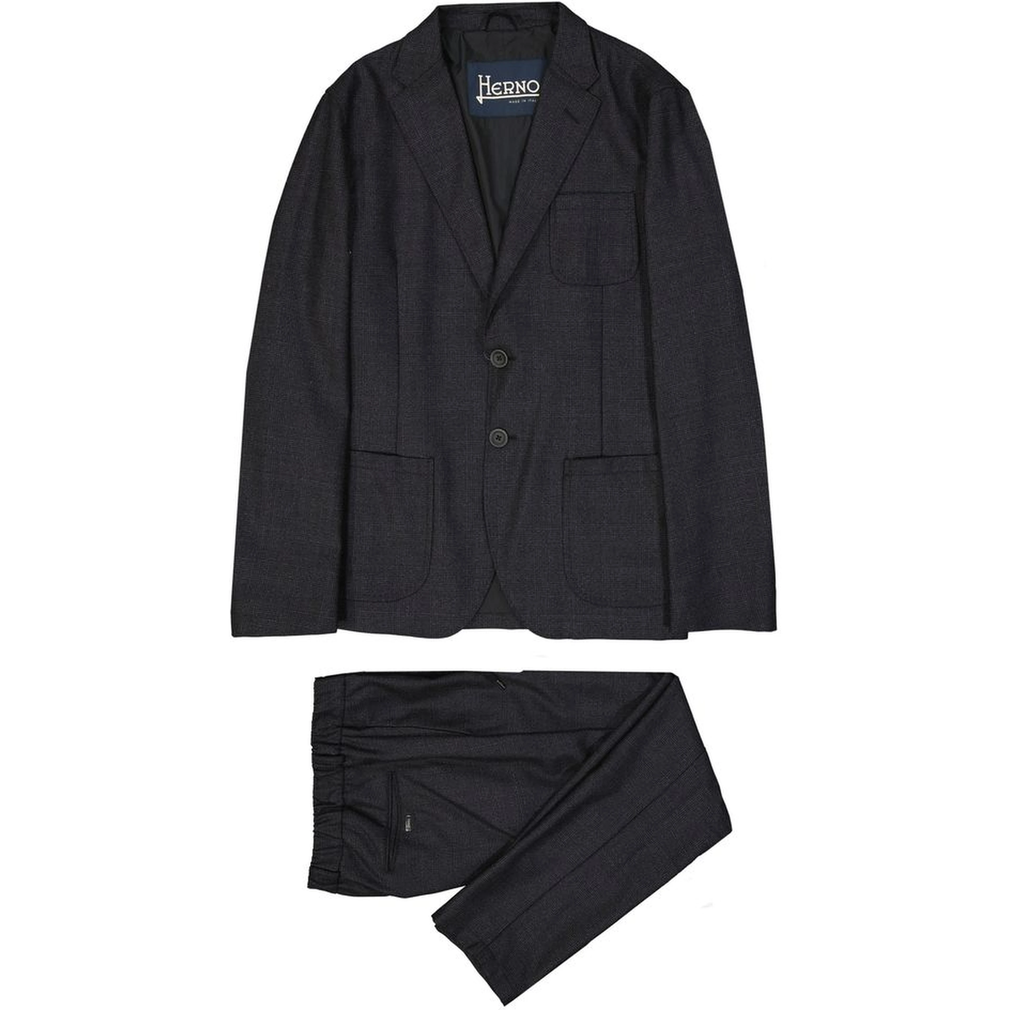 Gray Wool Casual Pants