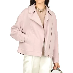Multicolor Polyamide Biker Jacket