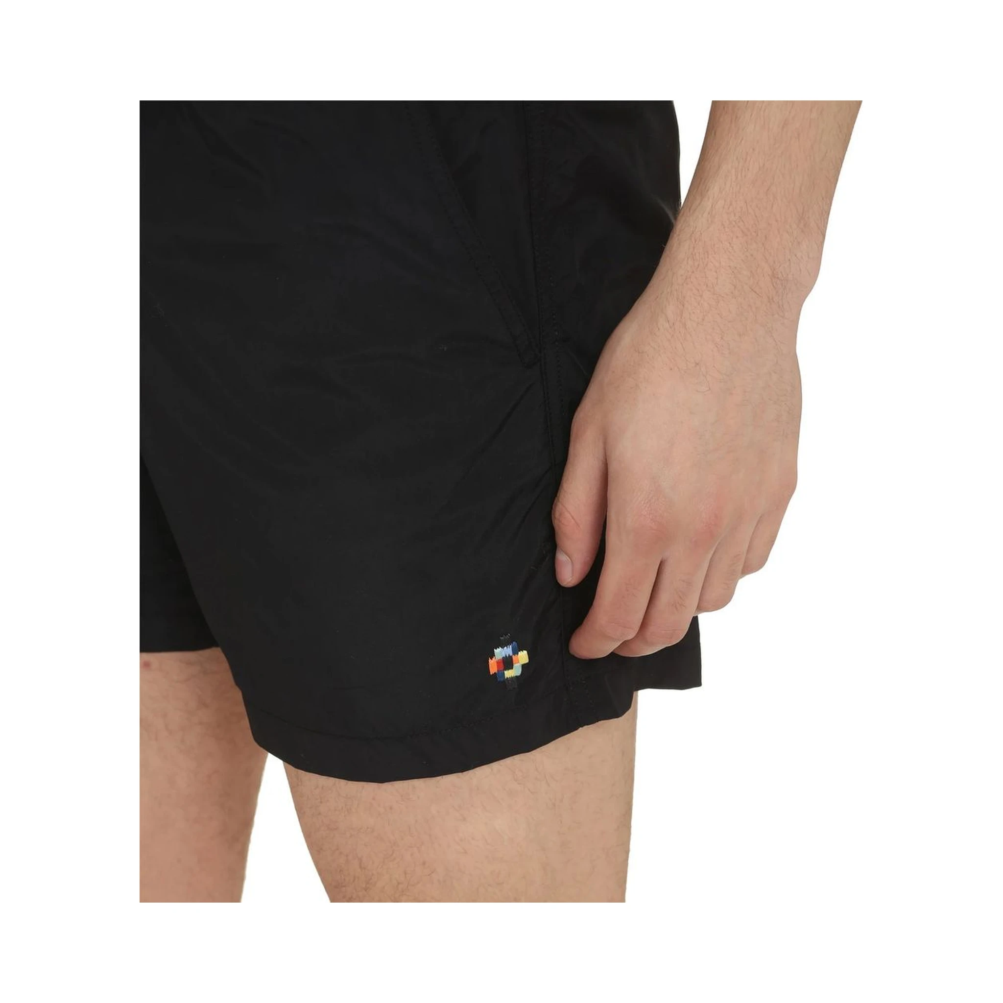 Black Polyamide Short And Mini Shorts