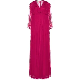 Multicolor Silk Casual Dress