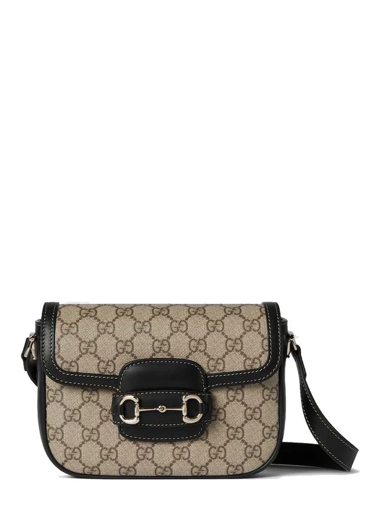 Beige Fabric Shoulder Bag