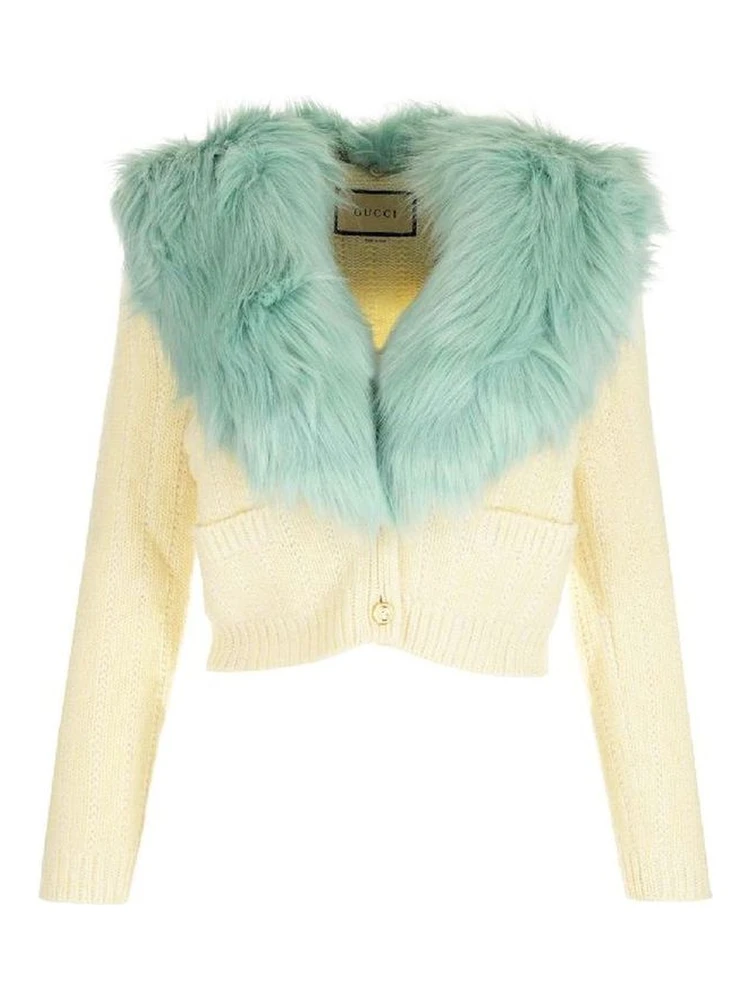 White Wool Cardigan