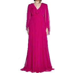 Multicolor Silk Casual Dress