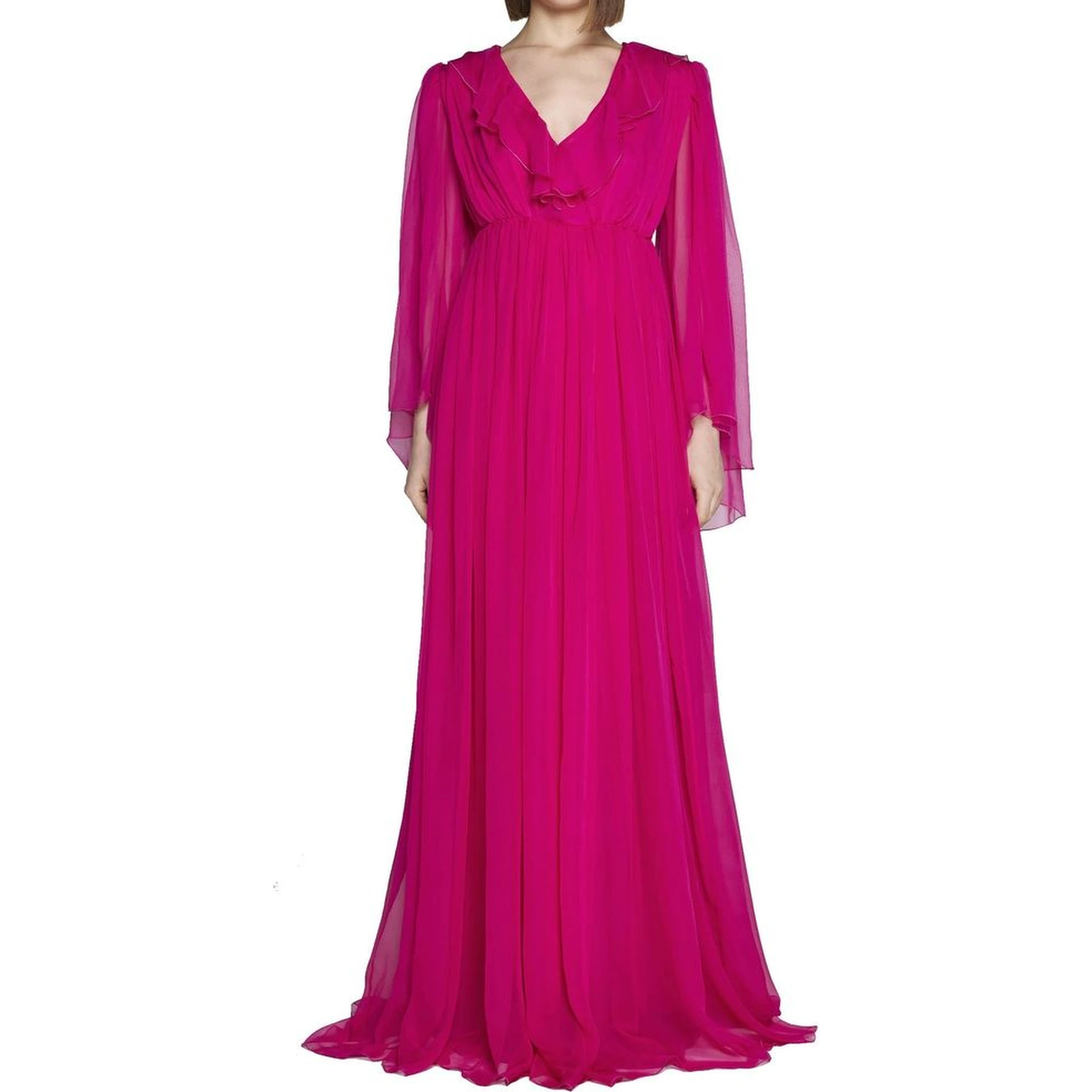 Multicolor Silk Casual Dress