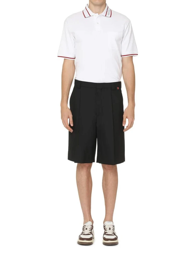 Black Polyester Bermuda Shorts alternative