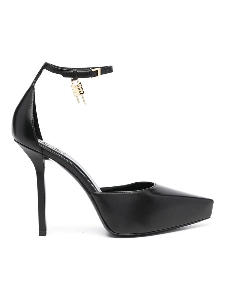 Black Calfskin High Heel Pumps