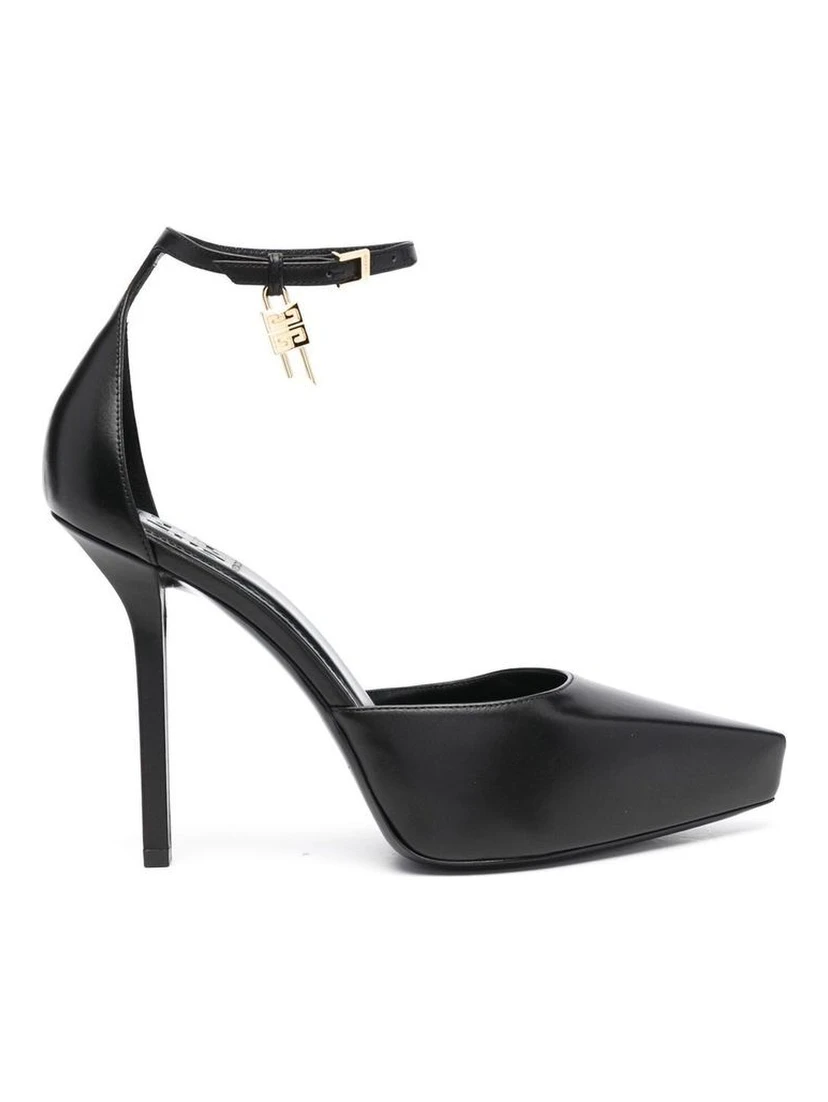 Black Calfskin High Heel Pumps