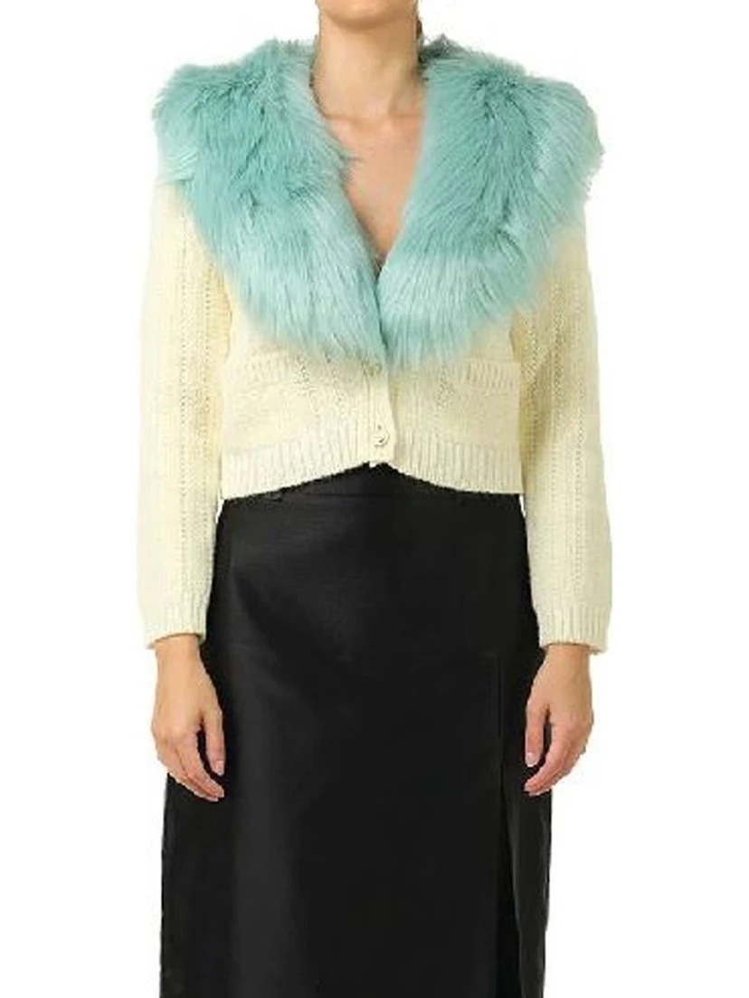 White Wool Cardigan